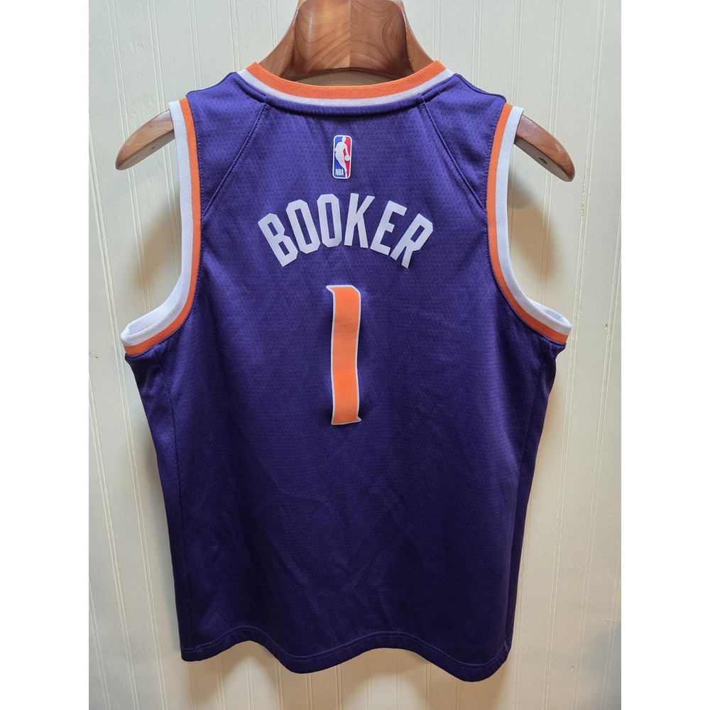 Phoenix Suns Jersey Boys Large Purple NBA Basketball‎ Booker 1 Nike Swingman - Picture 3 of 9